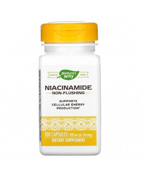 Nature's Way, Никотинамид, 500 мг, 100 капсул Nature's Way, Никотинамид, 500 мг, 100 капсул